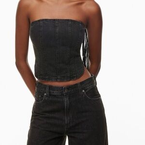 NWT Aritzia Denim Forum Bustier